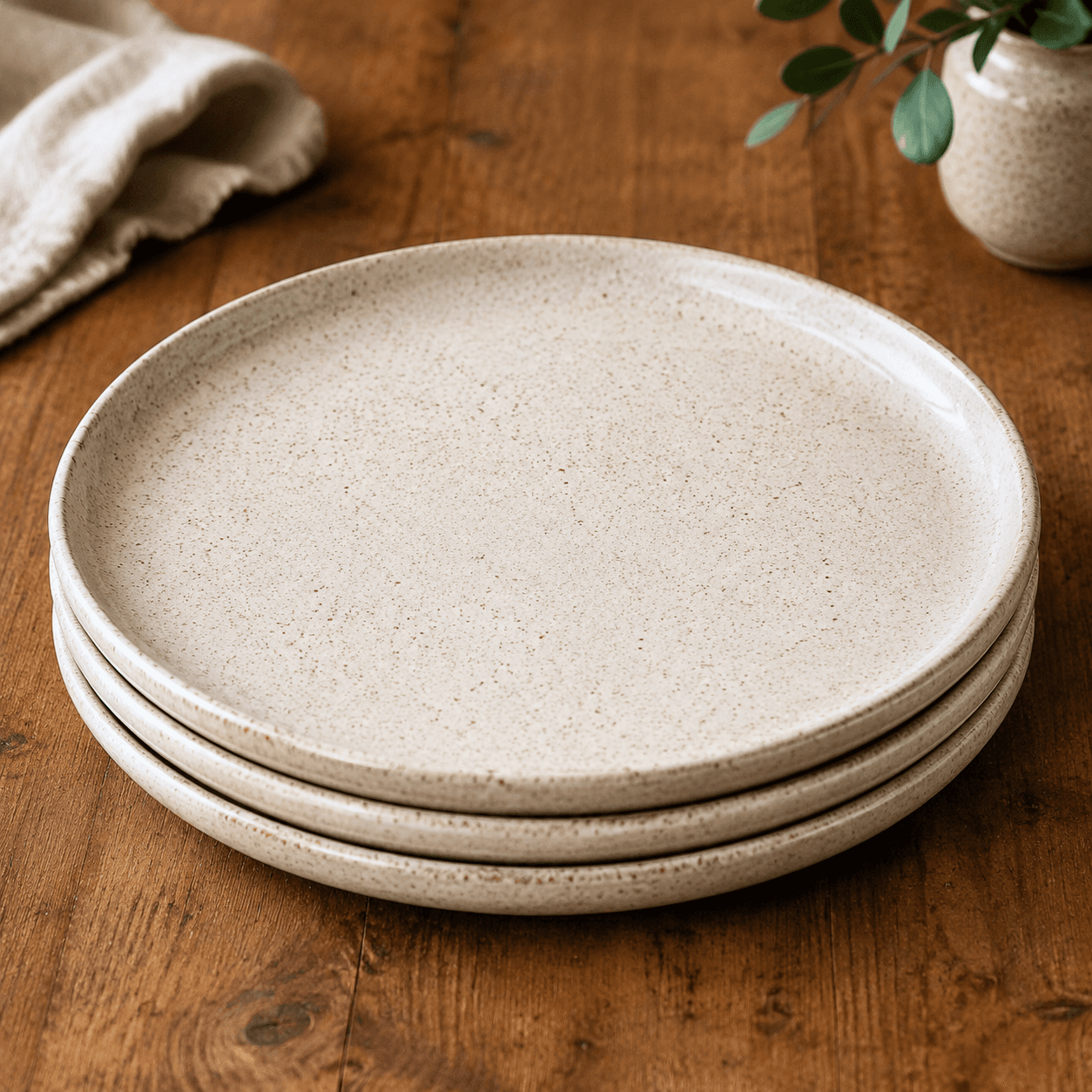 Stoneware Dinner Plate Set